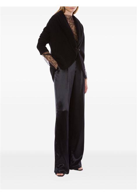 Cardigan in misto lana nero Alberta Ferretti - donna ALBERTA FERRETTI | 090366010555
